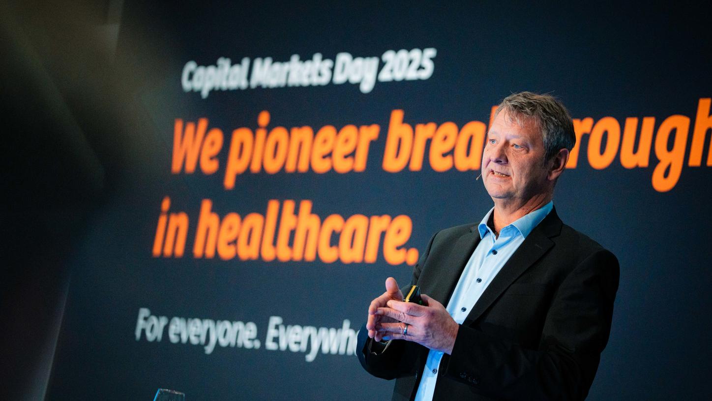 André Hartung, head of Diagnostic Imaging at Siemens Healthineers, speaks at the company’s 2025 Capital Markets Day.