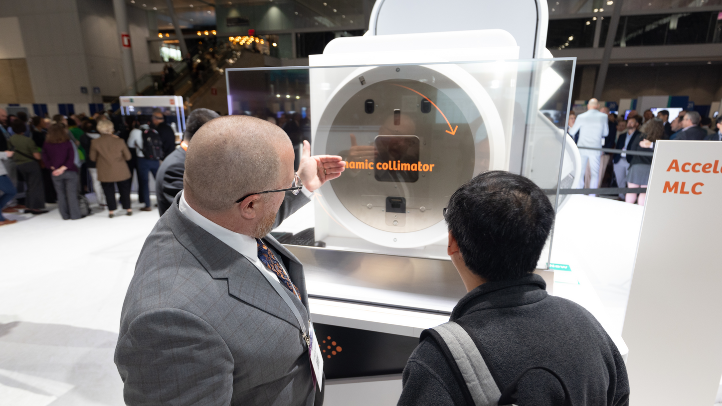 The Accela radiotherapy solution features a newly designed multi-leaf collimator