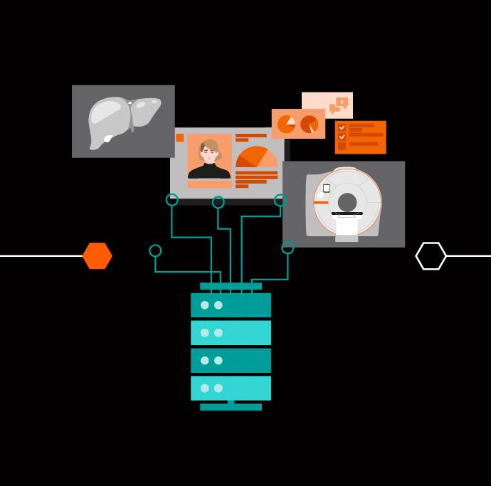 Creating a complete physiological model of the patient using artificial intelligence: The digital twin of a real person.  