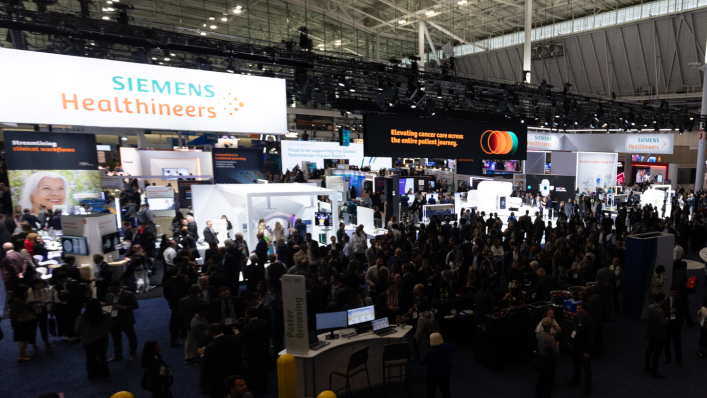 The Siemens Healthineers booth at Astro 2026