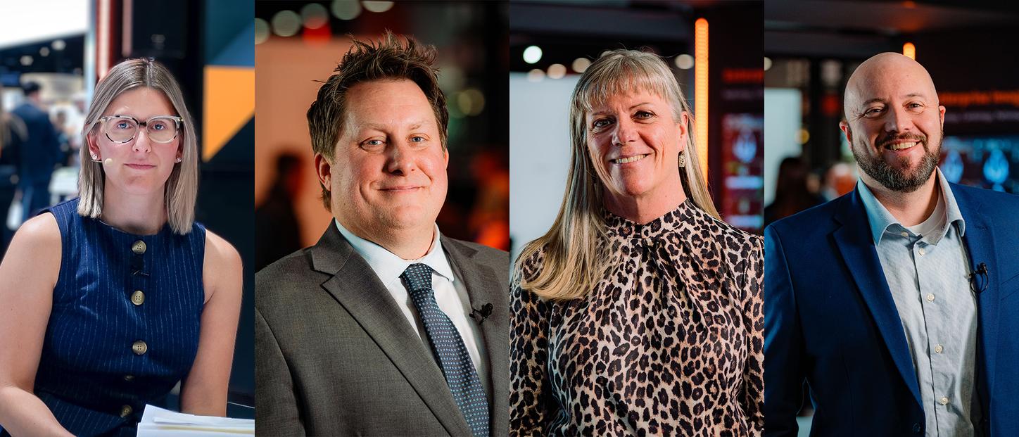 Speakers Katharina Schmidler, Dr. John McMenamy, Denver Health; Dustin Allen, and Kelly McFarland at RSNA