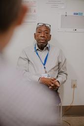 The picture shows Lisa B. Jones´ partner Charles Shorter