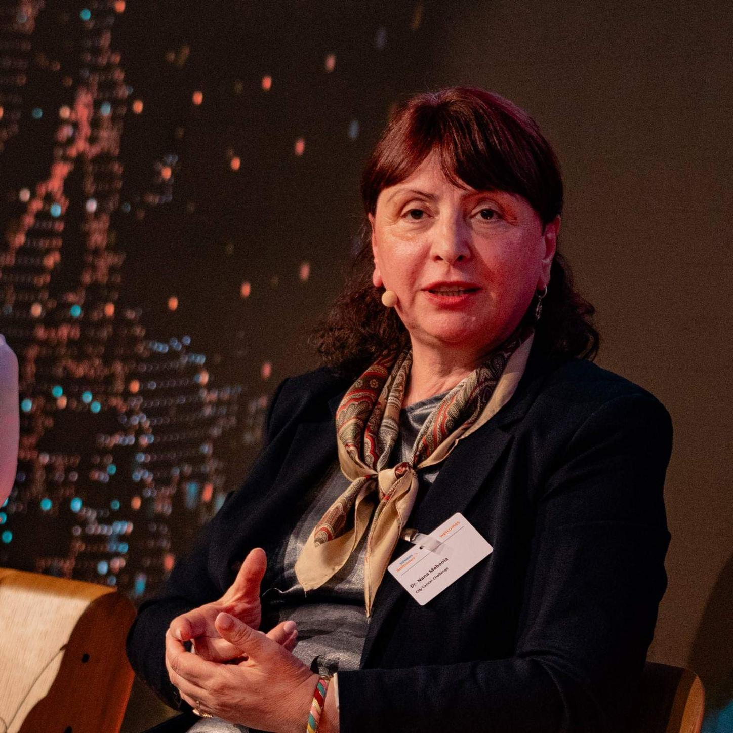 Nana Mebonia von C/Can beim SHIFT Innovation Talk im Mai 2025.