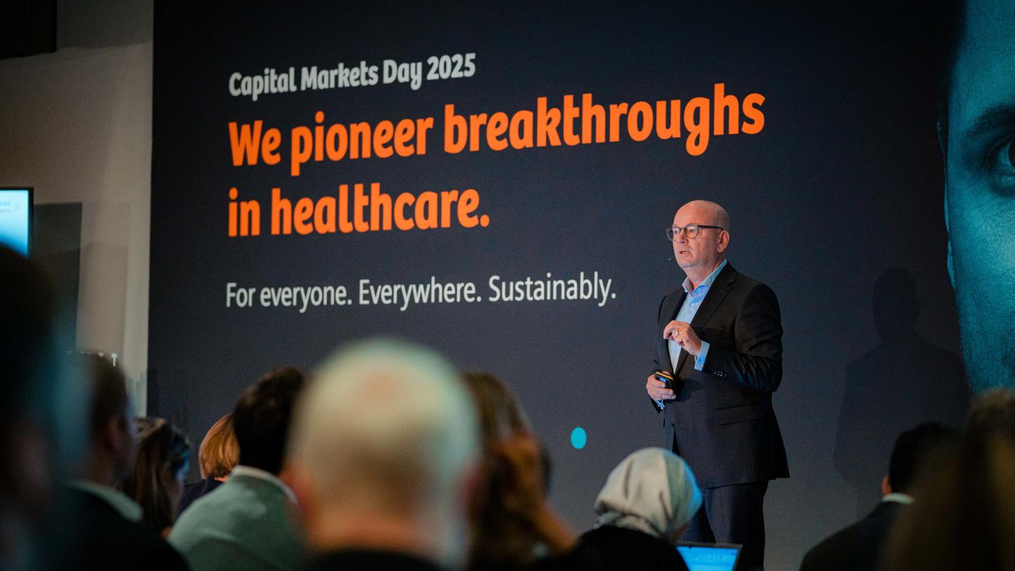 Jochen Schmitz, CFO Siemens Healthineers, speaks at the company’s 2025 Capital Markets Day.