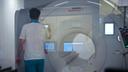 Radiologist turning MRI off