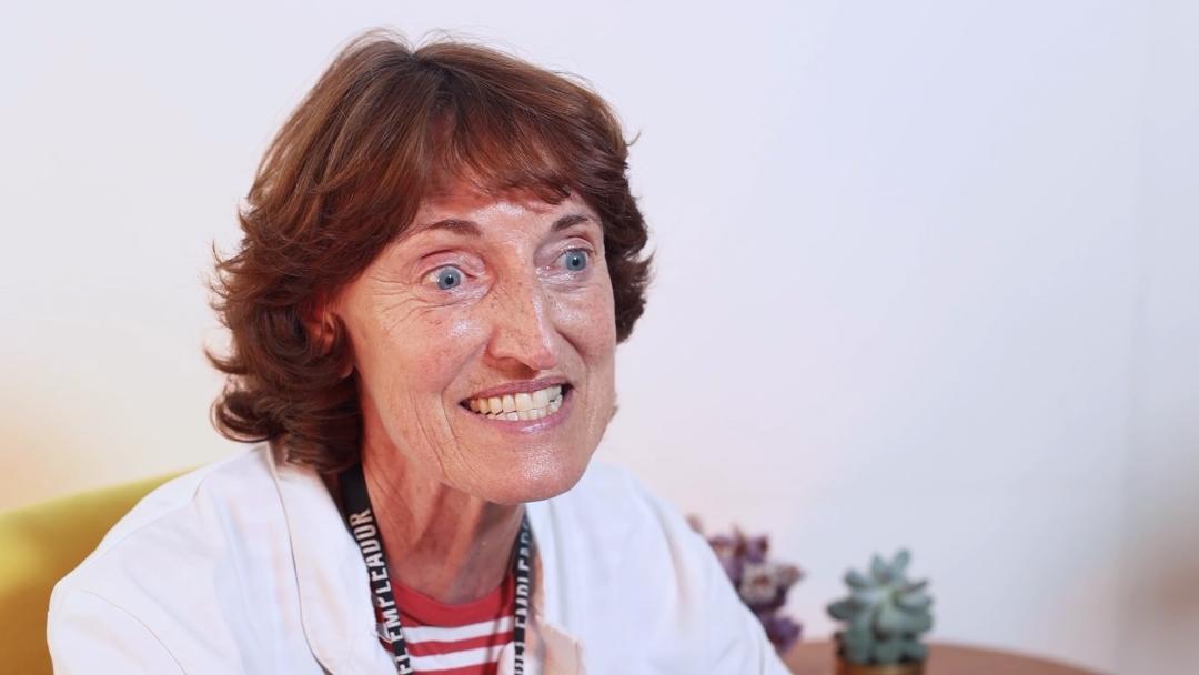 Martina John, Founder of Diospi Suyana Hospital, in her office in Peru