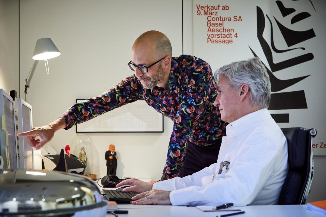 Tobias Heye (left) and Prof. Elmar Merkle, University Hospital Basel, Switzerland