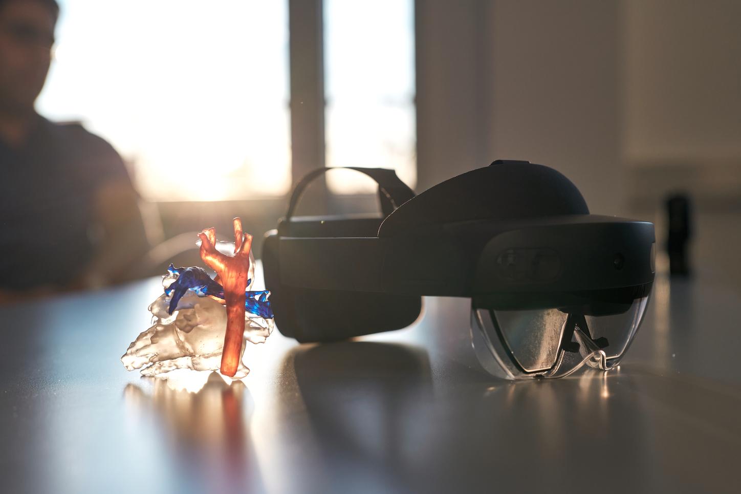 HoloLens on a table