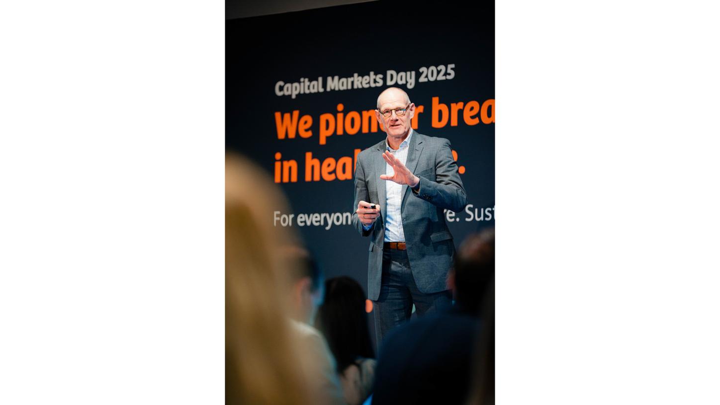 Bernd Montag, CEO Siemens Healthineers, speaks at the company’s 2025 Capital Markets Day.